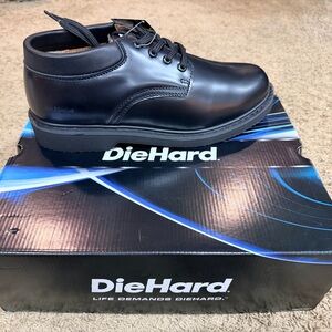 Die Hard Oxford Slip Resistant Work Shoes Mens Black Size 13 Memory Foam Sears